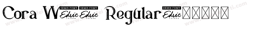 Cora W02 Regular字体转换